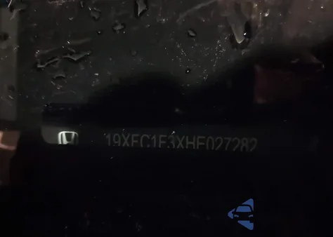 2017 Honda Civic Ex-T из США, поврежденный, VIN 19XFC1F3XHE027282